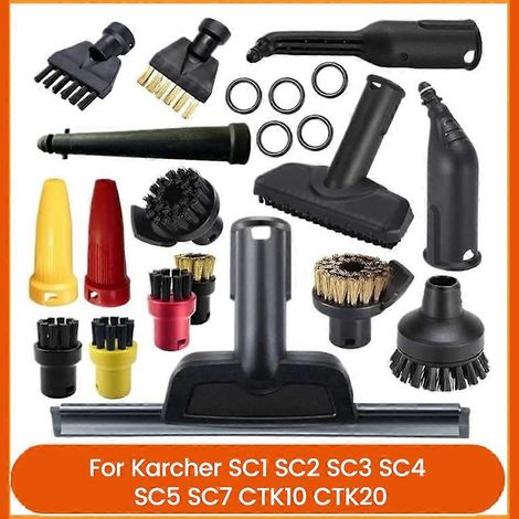 Bürstenkopf-Düsen-Zubehörset für Kärcher SC1 SC2 SC3 SC4 SC5 SC7 CTK10 CTK20 Dampfreinigerbürsten (1/5)