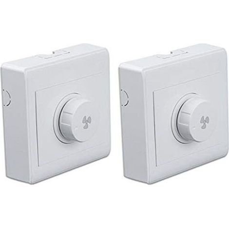 Lot de 2 interrupteurs variateurs pour ventilateur 300W, régulateur de vitesse 220V 10A pour ventilateur de plafond, panneau (1/4)
