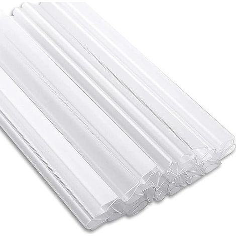 Clips de fixation pour brise-vue 30 pièces bandes Pare-vue PVC palissades doubles Rails bandes Pare-vue clôture de jardin Transparent (1/5)