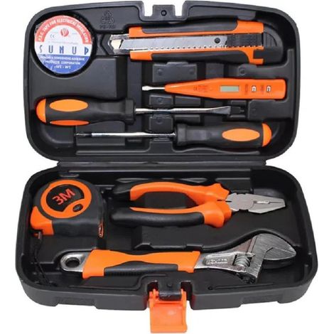 Andowl - Kit Attrezzi Multiuso 8 In 1 Valigia Cassetta Con 8 Strumenti Fai Da Te Q-jy20 - (1/5)