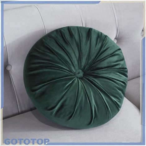 oreiller de canapé Oreiller rond en velours, coussin doux et confortable, coussin de canapé de luxe commerce textiles (1/5)