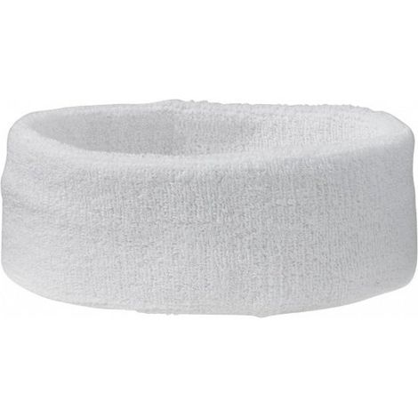 Lot de 10 bandeaux de sport blancs - Bandeaux de tête - Couleur équipe blanc - Accessoire sport (1/5)