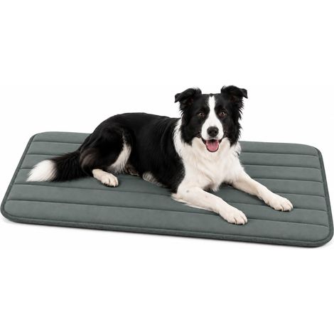 Panier Chien - Coussin Chien et Chat orthopédique Vert - adapté Cage métallique - Mousse mémoire de Forme - 100,5 x 63,5 x 2 cm (1/5)