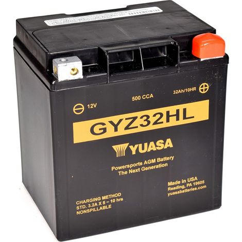 Batterie moto YUASA GYZ32HL 12V 33.7AH 500A (1/3)