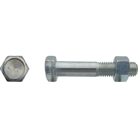 Boulon tête hexagonale SB ISO 4014/4032 Filetage Partiel classe 8,8 - 14 x 80 mm Zingué - BIVI