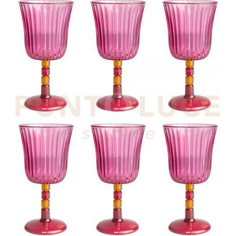 SET 6 CALICI GINEVRA ROSA