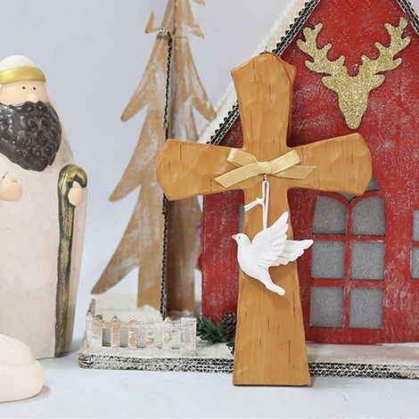 Zimmerdekoration, Geschenke, Osterparty, europäischer und amerikanischer Stil, hängende Skulptur aus Holzimitat, Wanddekoration, Tischdekoration. (1/3)