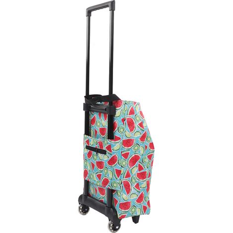 Chariot de courses pliable XXL, grand panier à roulettes, cabas portable à grande capacité pour courses en extérieur et camping (1/5)