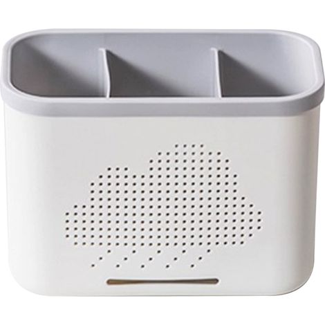 Porta utensili da cucina, porta posate da appoggio, organizer per forchette, cucchiai e bacchette con sistema di drenaggio. (1/5)