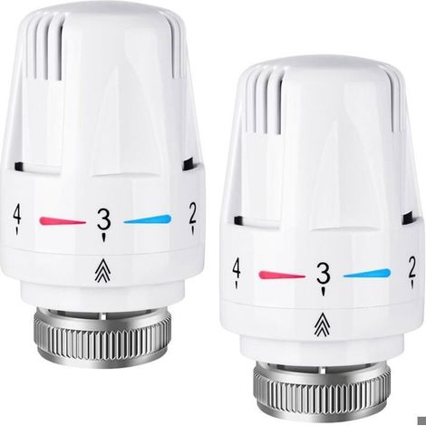 2 radiateurs thermostatiques – raccord M30 x 1,5 – chauffage central (1/5)