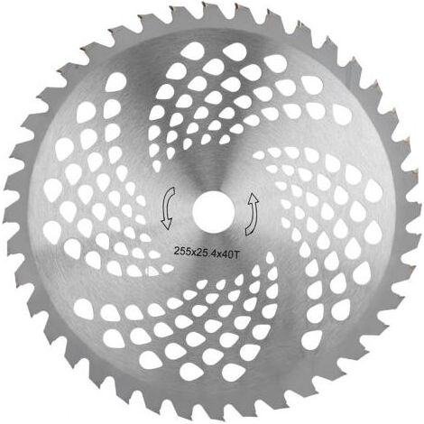 Accessoires de Tondeuse 40T Lames en Alliage pour Découpe d'Herbe Disque Circulaire en Acier Manganèse