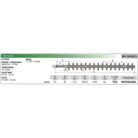 ALPINA lame inférieure taille-haie TS 330 355 003053