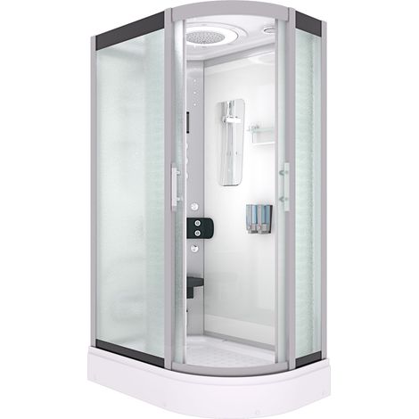 Dampfdusche Sauna Dusche Duschkabine D60-70M3R 80x120 cm ohne 2K Scheiben Versiegelung (1/5)