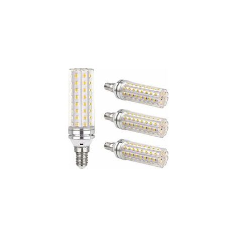 4 PCS ampoule LED maïs E14 20W, 220-240V, 1200LM blanc chaud 3000K, non variable, ampoule LED E14 pour éclairage intérieur, lustre/lampe de bureau/applique, (1/4)