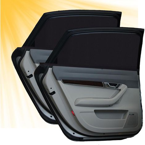 Sonnenschutz fürs Auto, 2-teiliges Sonnenschutzset für Kinder und Haustiere, UV-Schutz, Moskitonetz, Universalgröße für die meisten Autos (1/5)