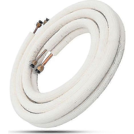 Tubes serpentins de climatiseur de 1/4 po et 3/8 po, fil de cuivre isolé, pièces de climatiseur R-Good - lot de 3 (1/4)