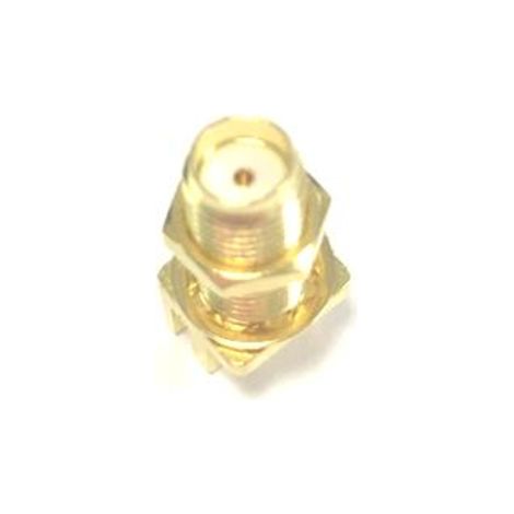Connecteur coaxial RS PRO Femelle Droit, raccordement A souder 50O Montage bord de carte ( Prix pour 1 )