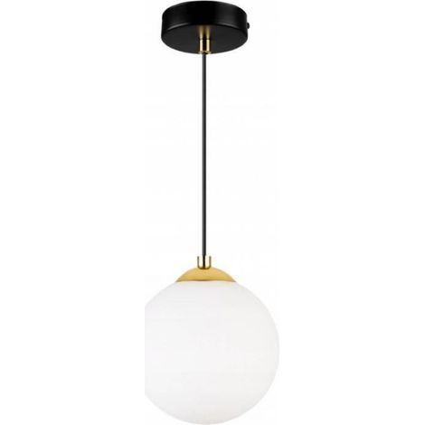 Lampe Suspension Florence - Métal Et Verre - Hauteur Réglable - Pour Salon Chambre Cuisine - 1 Pièce (1/4)