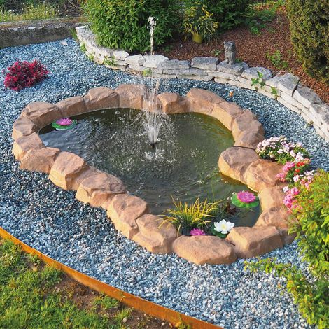 Laghetto Artificiale Roccia a Bordo Largo 274x180x63 cm 750 Litri (1/2)