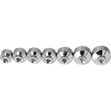 Juego de llaves de vaso para tapa de filtro de aceite Eosnow, 7 piezas, accionamiento de 3/8 de pulgada, 24 27 29 30 32 36 38 mm, repuesto para Benz (1/3)