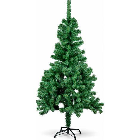 Albero di Natale 150cm con 350 Rami Verde con Base a Croce Decorazione Natalizia (1/5)