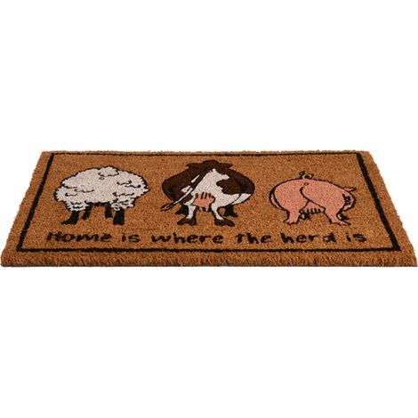 Esschert Design Kokosmatte Home is where the herd is 61 x 40,4 cm (1/2)