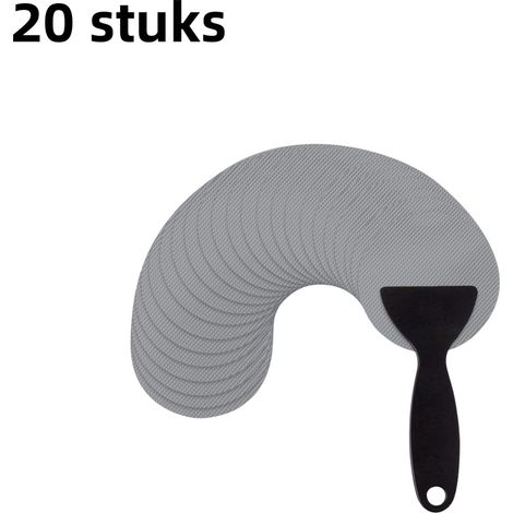 20 pièces Bandes antidérapantes autocollantes rondes grises 8×8 cm, tapis de sécurité étanches pour douche et salle de bain (1/5)
