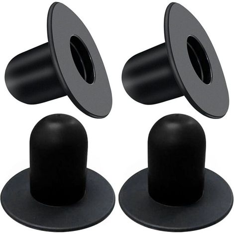 KZQ 4 PièCes Bouchons de Piscine,Accessoire Piscine Hors Sol, CréPine Piscine, Remplacement des Trous de Bouchon Dans Les Piscines, Convient Aux Piscines Hors Sol (Noir) (1/4)