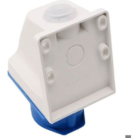 Prise étanche 16A 3 broches - - 16 ampères - 3 broches 2P+E - Tension 220V-250V - IP44 étanche (1/4)