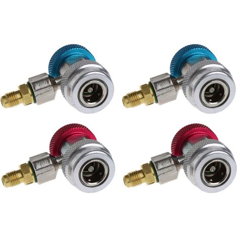 adaptateurs de coupleur rapide H/L pour climatisation automobile avec réfrigérant R134A et manomètre réglable. (1/5)