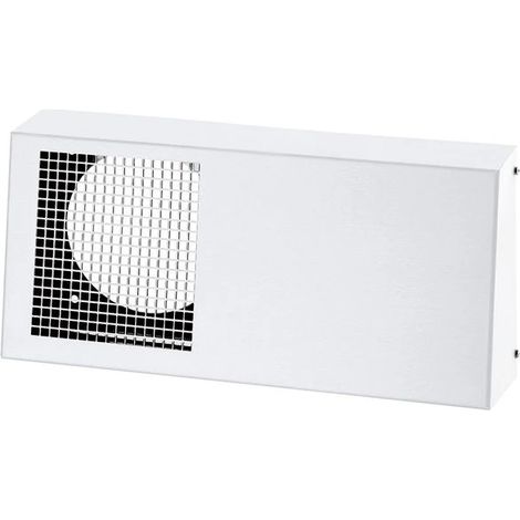 Maico Unidades de ventilación descentralizadas manguito pasamuros combinado Duo KWS W, cubierta exterior, acero inoxidable, color blanco, 0093.1441