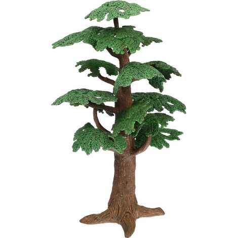 Modèle d'arbre artificiel miniature de cyprès, décoration d'arbre factice réaliste pour la création de décors paysagers à faire soi-même-24X9.5X7cm (1/4)
