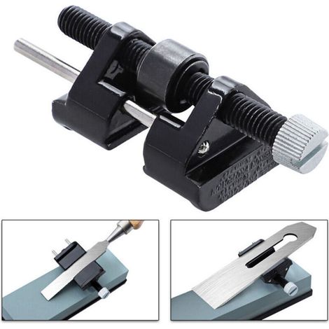 Affûteur à angle fixe pour le travail du bois support de pierre à aiguiser ciseau de meulage manuel couteau à découper rabot ouvre-angle fixe affûteur (1/5)