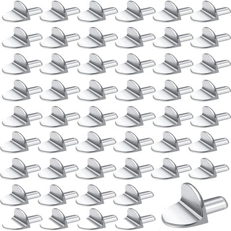 Lot de 50 Équerres Étagères L, Étagère, Placard, Meuble, Zinc, Support, Mur, Bricolage, DIY (1/5)