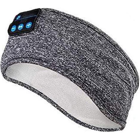 Sport haarband - Hoofdbandhoofdtelefoon - Bluetooth hoofdband slaaphoofdtelefoon - Muziekhoofdband - Ideal for zijslapen, sport, oefeningen, joggen, yoga, reizen (1/5)