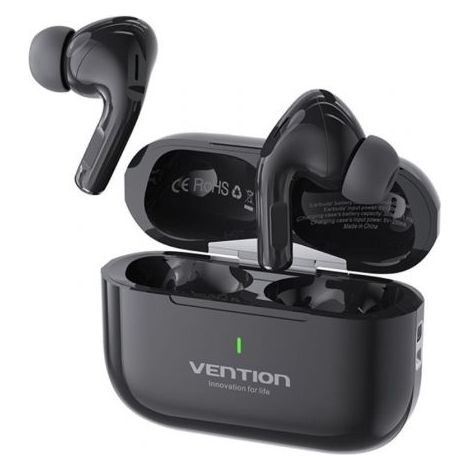 Auriculares Bluetooth Vention Echo Lite E11 con estuche de carga/ Autonomía 6h/ Negros