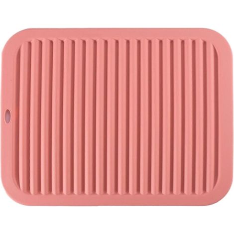 Dessous de verre antidérapant et imperméable en silicone, tapis isolant thermique, set de table en silicone, couleur orange nordique (1/5)