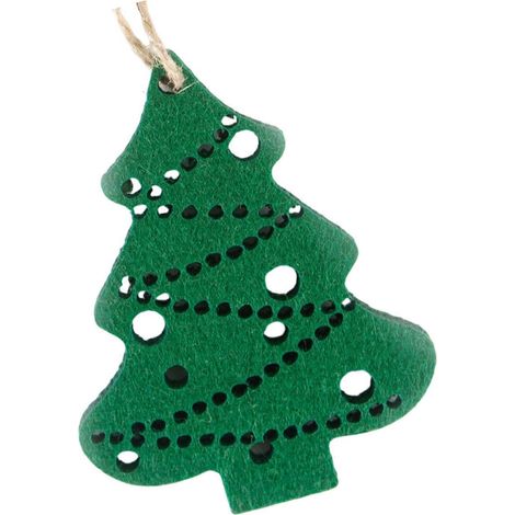 10 Lebkuchenmännchen-Schneeflocken-Ornamente aus Vliesstoff, effizientes Weihnachtsdekor-Set für Baum, Fenster, Tür, Festtagsdekoration, mehrfarbig (1/5)