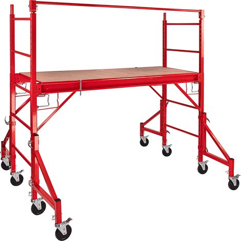 Arbeitsgerüst Baugerüst Gerüst Arbeitshöhe 3m Fahrgerüst Bau Rollgerüst fahrbar (1/5)
