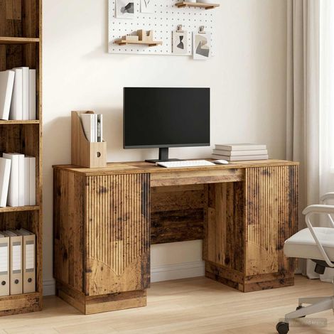 vidaXL Scrivania Legno antico 142,5 x 50 x 75 cm Legno ingegnerizzato (1/5)
