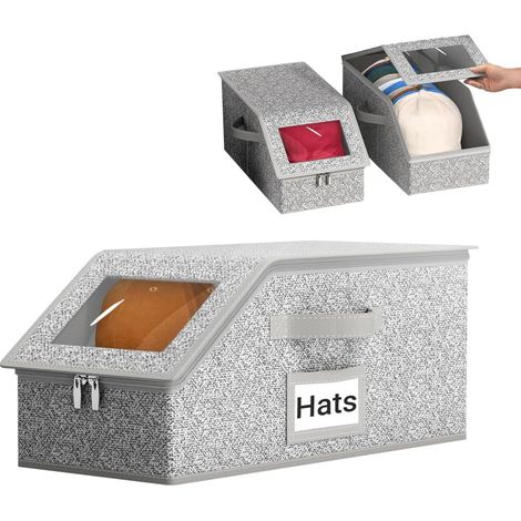 Boîte de Rangement à Chapeaux Organisateur Casquettes (1/5)