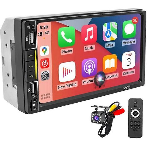Capteur auto Double Din auto Stereo with CarPlay 7inch Touchscreen Radio Bluetooth and Backup Camera Phone Mirro (1/5)
