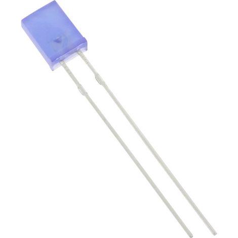 HuiYuan 2534B2D-KHC-C LED bedrahtet Blau Rechteckig 2 x 5 mm 500 mcd 120 ° 20 mA