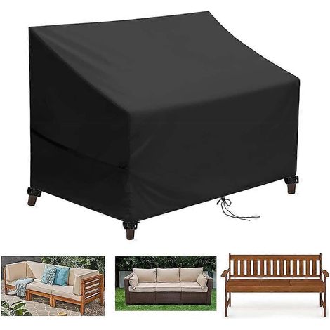 Housse pour banc jardin 3 places - Oxford 420D - Protection mobilier extérieur (1/4)