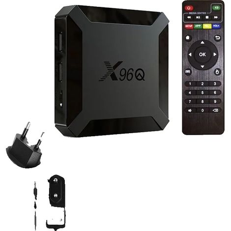Smart TV Box, 4K UHD, Android 10.0, 1GB RAM 8GB ROM, spina europea 100V-240V (1/2)