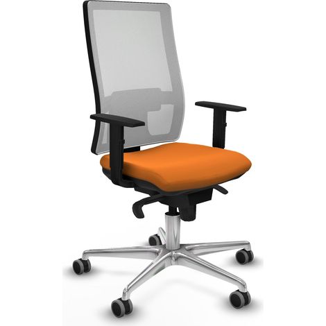 Bürostuhl piqueras y crespo Horna orange Kunstleder Mesh