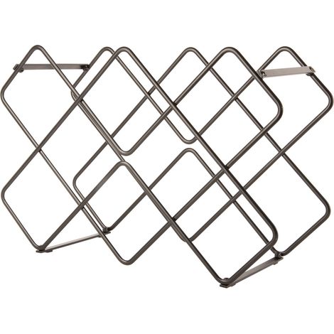 Weinregal aus Metall DIAMONDS, 40,5 x 27,5 x 15,5 cm