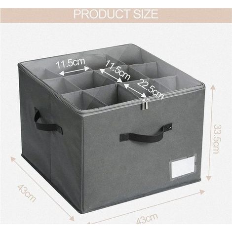 Organizzatore per scarpe con cerniera，scatola porta scarpe pieghevole per armadio con coperchio trasparente e maniglie rinforzate (1/5)