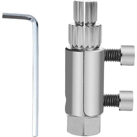 Broken Threaded Pipe Extractor Tool, Broken Pipe Extractor Tool, Stripped Screws and Damaged Bolts (Silver) (1/5)