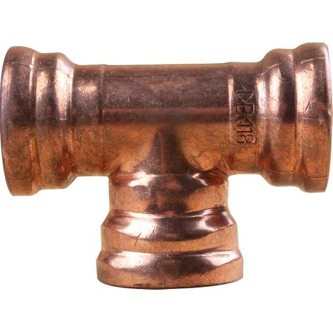Raccord cuivre Push-Fit à clipser - Té égal FFF Ø18 (1/3)